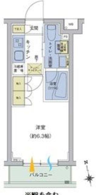 アジールコート品川中延(1K/1階)の間取り写真