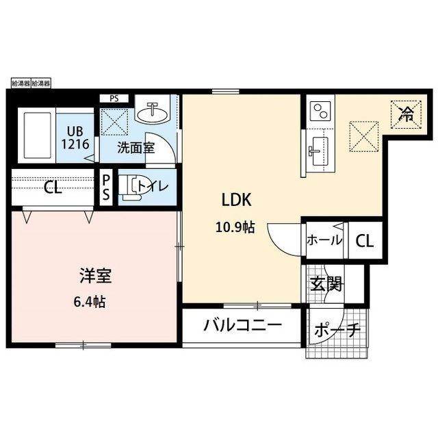 グランスリジエ(1LDK/1階)の間取り写真