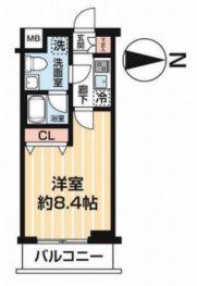 ARCOBALENO HANEDA(1K/3階)の間取り写真