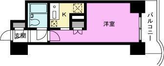 セラヴィ蒲生(ワンルーム/9階)の間取り写真