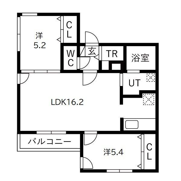LA COLINA(2LDK/3階)の間取り写真
