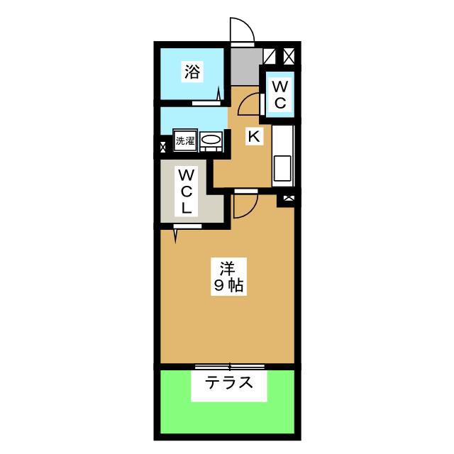 クレール翔(1K/1階)の間取り写真