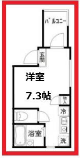 メルディア梅田(ワンルーム/3階)の間取り写真