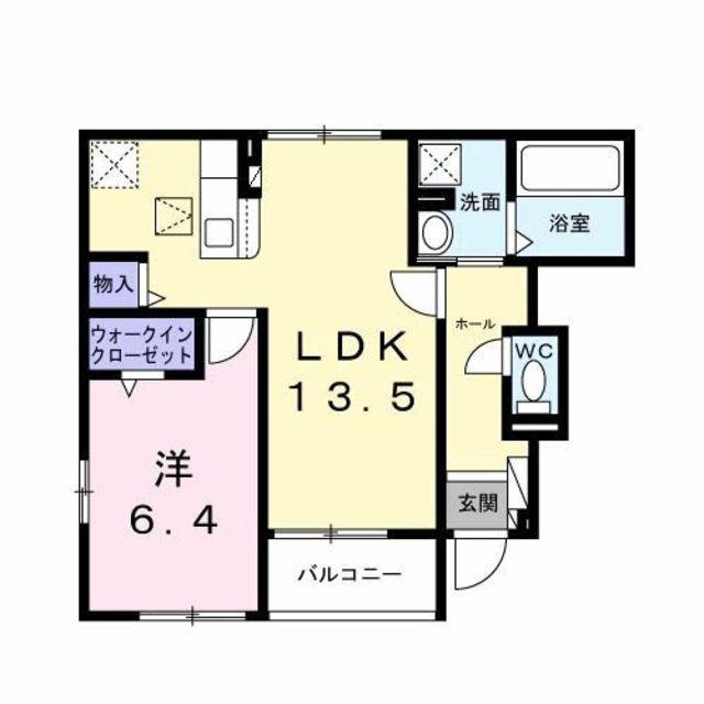 ＪＲ横浜線 相原駅 徒歩35分 2階建 新築(1LDK/1階)の間取り写真