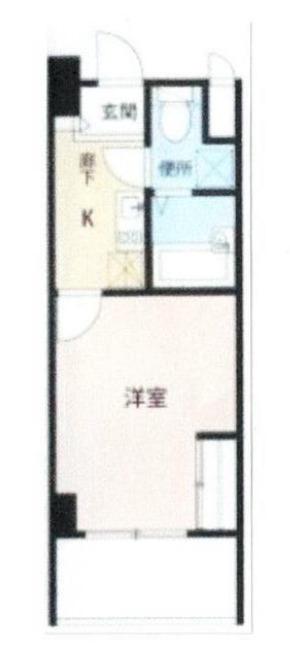 FLAT船橋(1K/7階)の間取り写真