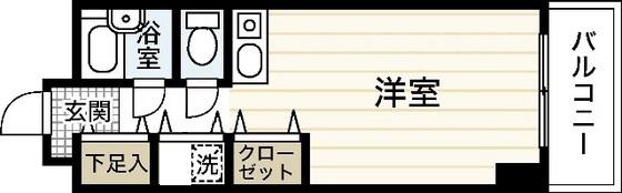 WAKO ILE BLANCHE(ワンルーム/3階)の間取り写真
