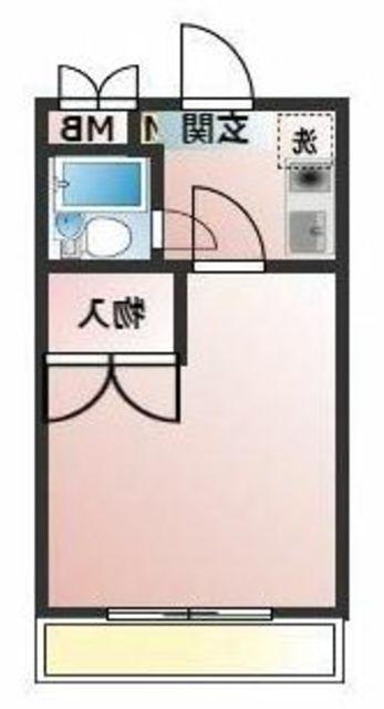 セリバシ鶴見(1K/4階)の間取り写真