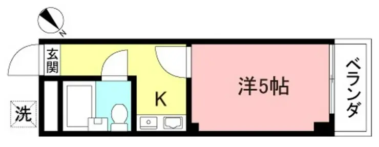 グリーンヒルズ 2階階 間取り