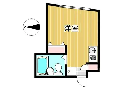 ハイツタケムラII(ワンルーム/1階)の間取り写真