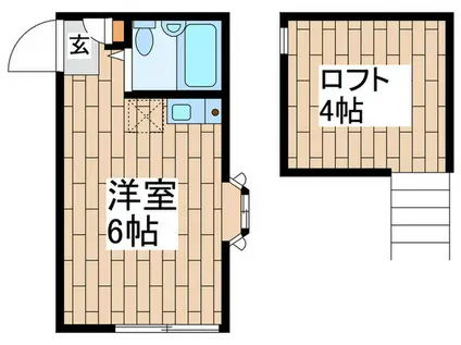 井土ヶ谷セレーノ(ワンルーム/2階)の間取り写真
