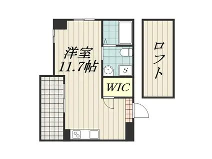 リエス千葉新宿(ワンルーム/8階)の間取り写真