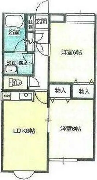 プレステージ東村山 2階階 間取り