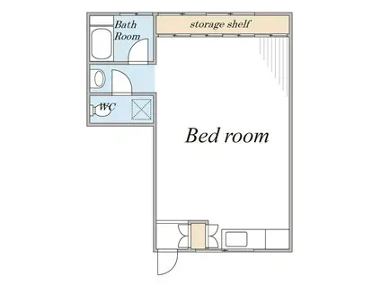 展覧会ハウス(ワンルーム/1階)の間取り写真