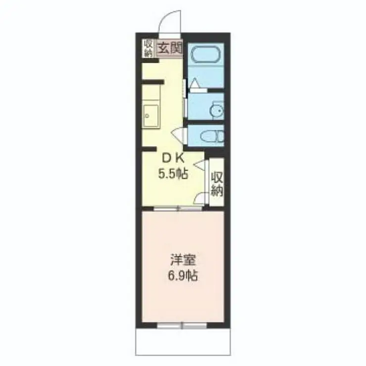 クレール高津 1階階 間取り
