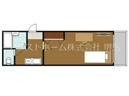 アップロアー(1K/5階)の間取り写真