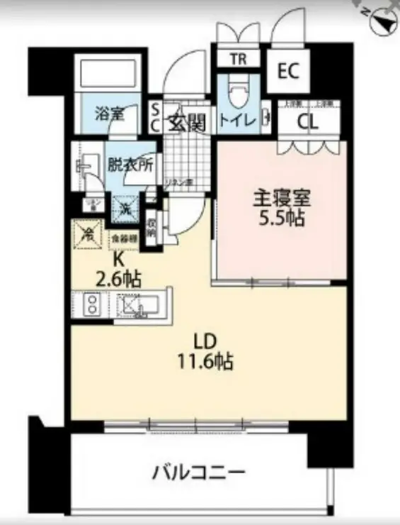 THE ROPPONGI TOKYO CLUB RESIDENCE 16階階 間取り