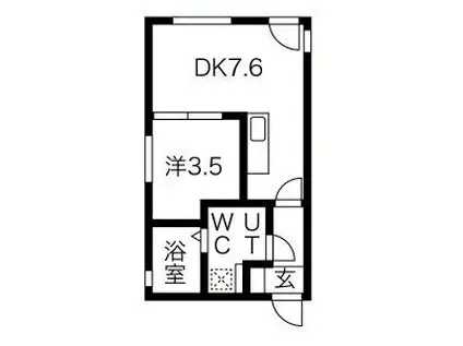 LEGIOIEささしまライブ駅3(1LDK/2階)の間取り写真