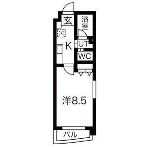 アールズコート本郷(1K/2階)の間取り写真