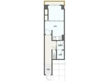 プリモス(1LDK/2階)の間取り写真