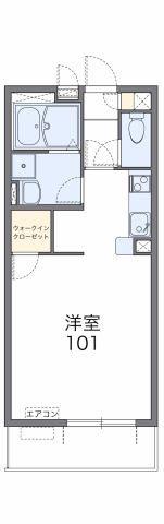 レオネクストコンフォート永楽(1K/2階)の間取り写真