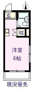 ノーブルマンション(ワンルーム/3階)の間取り写真