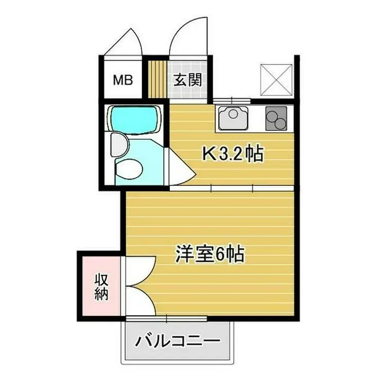 ハイツフタミ 2階階 間取り