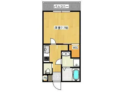 プレファランス薩摩川内(1K/3階)の間取り写真