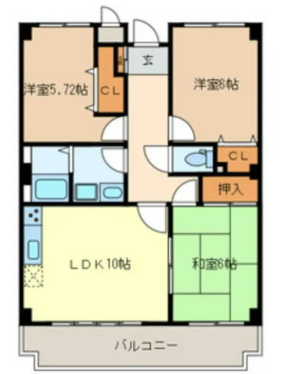 サングレース 3階階 間取り