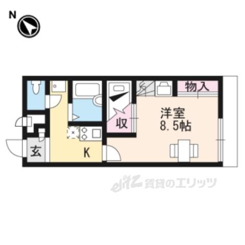 レオパレス日吉(1K/2階)の間取り写真