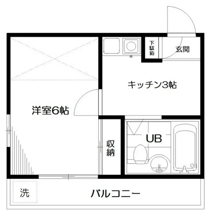 キャナル笹塚 2階階 間取り