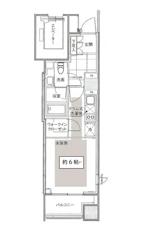 クレヴィア南麻布 10階階 間取り