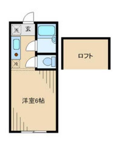 美里ハウス居村(1K/1階)の間取り写真