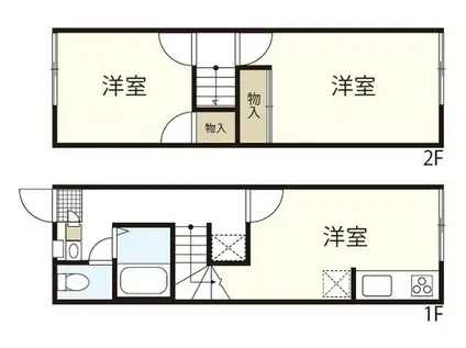レオパレスひいらぎIII(2DK/1階)の間取り写真