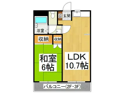 タカギマンションNO5(1LDK/1階)の間取り写真