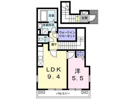 フェアリーズ上池袋(1LDK/3階)の間取り写真