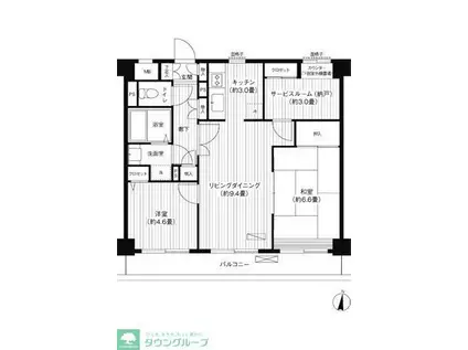 ドミール エムエス(2SLDK/3階)の間取り写真