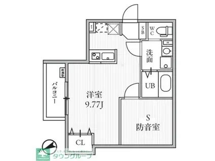 TS CUORE MUSE落合南長崎(ワンルーム/1階)の間取り写真