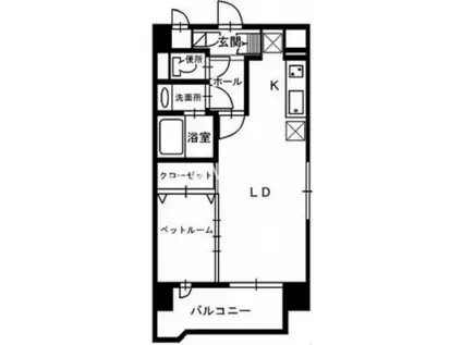 サニーコート(1LDK/2階)の間取り写真