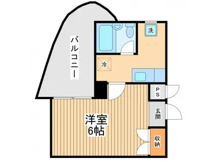 センチュリーハイツ三徳(1K/3階)の間取り写真