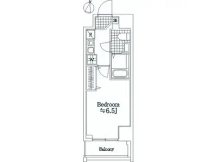 アクシーズタワー川口幸町(1K/9階)の間取り写真