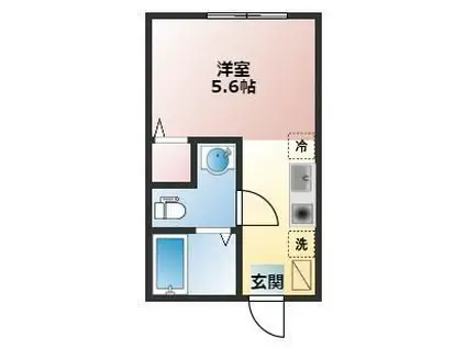 KEEP LAGOON 常盤台(ワンルーム/1階)の間取り写真