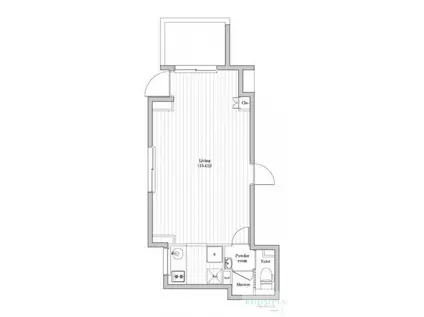 ASTILE四谷(1DK/1階)の間取り写真