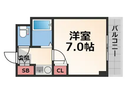 ADEKA-T(1K/2階)の間取り写真