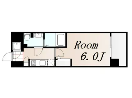 エスリード梅田グランノース(1K/7階)の間取り写真