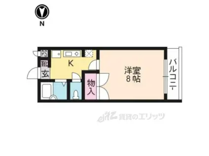 NATTYアキタ(1K/1階)の間取り写真