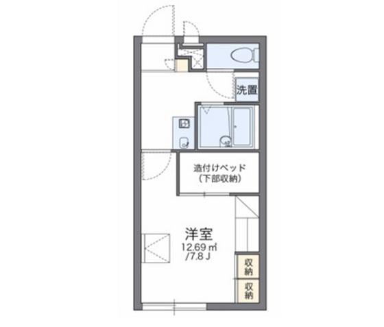 レオパレス伊料(1K/2階)の間取り写真
