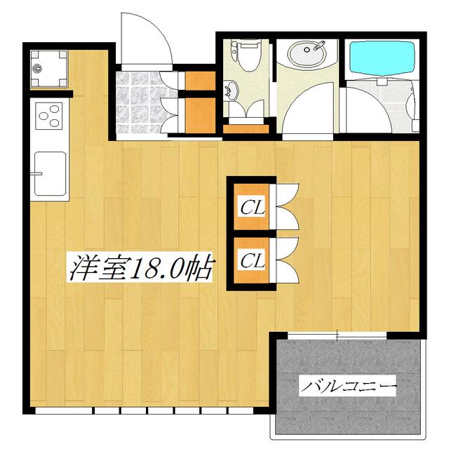 ベルヴィラージュ尾久デュエトーレ(ワンルーム/8階)の間取り写真