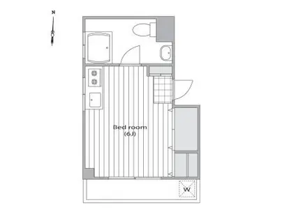 フジファミリア(ワンルーム/2階)の間取り写真