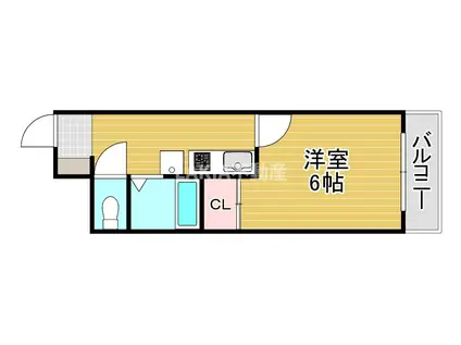 アーバン三光(1K/2階)の間取り写真