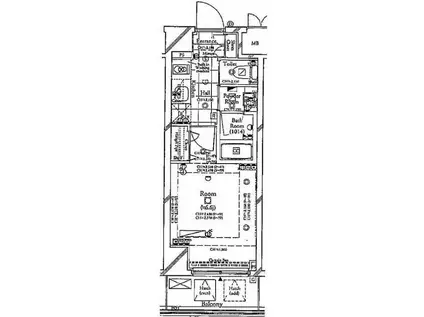コンシェリア後楽園(1K/6階)の間取り写真